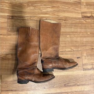 Frye Tan Leather Riding Boots